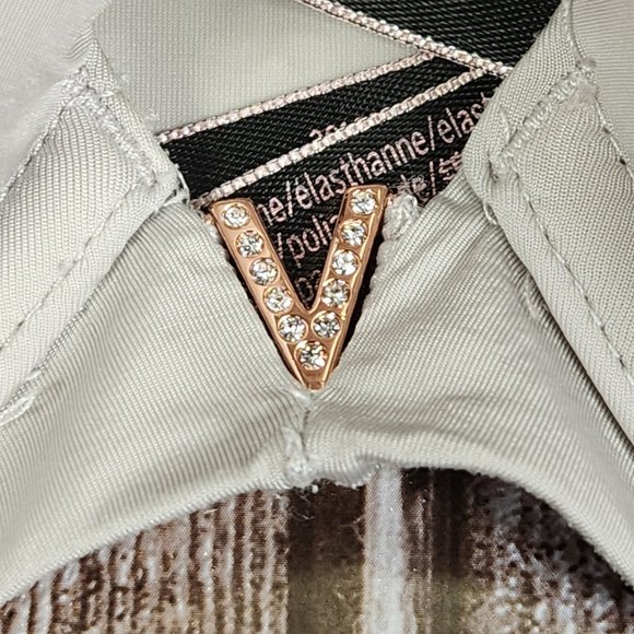 VICTORIA'S SECRET Women's 34C Gray Silver  Push-Up Underwire Padded Diamond Bra - Picture 4 of 6